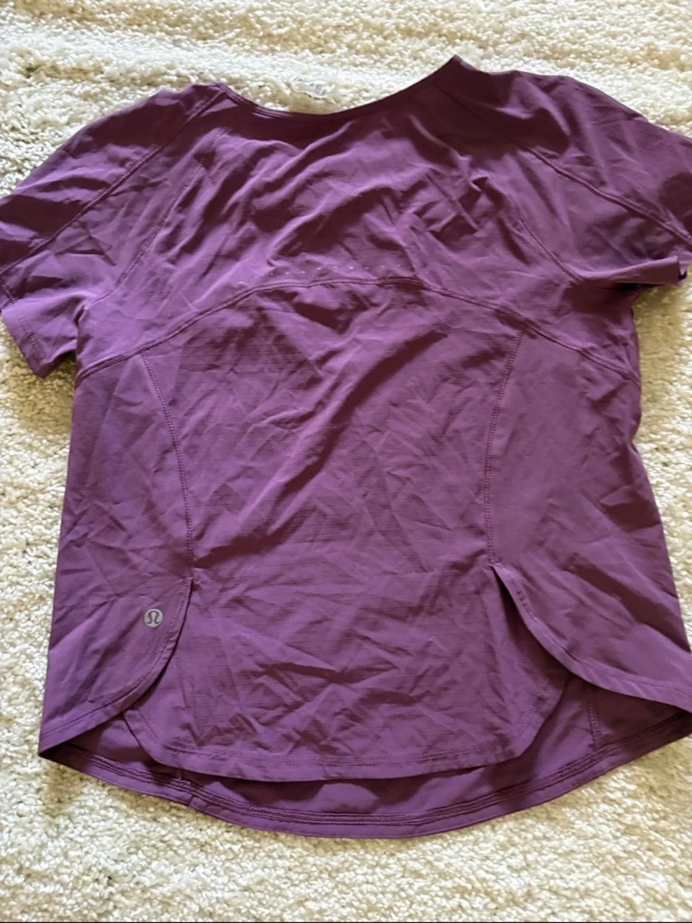 lululemon athletica Short Sleeve Tee in Deep Purple